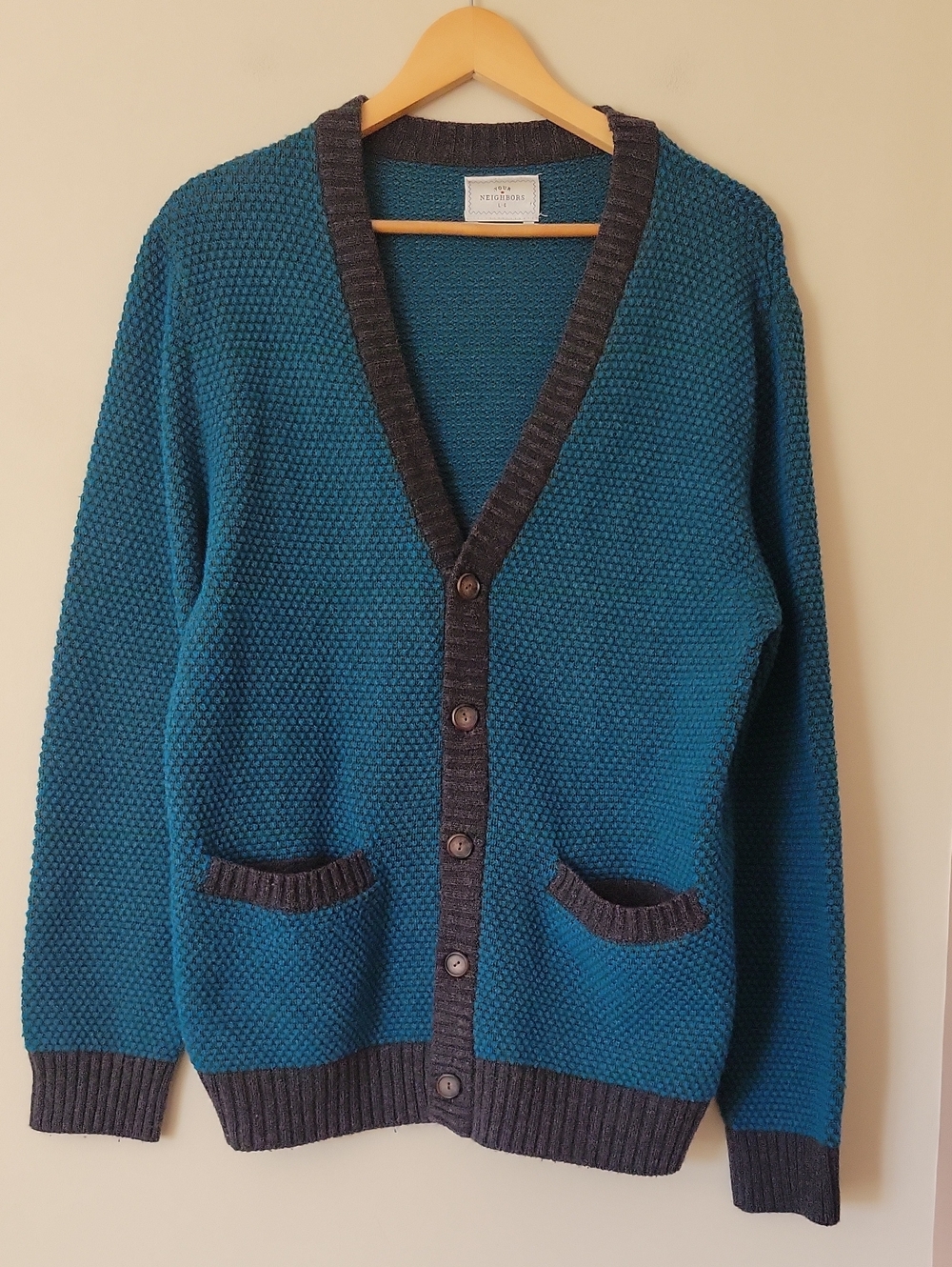 Urban Outfitters Your Neighbours Unisex Wool Blend Grandpa Knit Cardigan Large